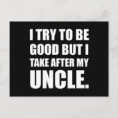 Neem na mijn oom Funny Briefkaart (Voorkant)