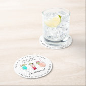 Neem niet mijn Drink bruiloft ronde papier Onderze Ronde Kartonnen Onderzetter (Insitu)