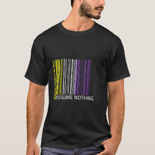 Neem niets non-binaire vlag Genderqueer LGBTQIA T-shirt