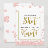 Neem Nog Een Shot Ze Krijgt Een Trouwjurk Bord (Voorkant / Achterkant)