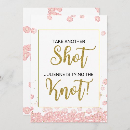 Neem Nog Een Shot Ze Krijgt Een Trouwring Bord (Voorkant / Achterkant)