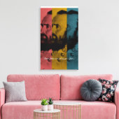 Neem nooit raad van je angsten canvas afdruk (Insitu (Woonkamer))