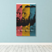 Neem nooit raad van je angsten canvas afdruk (Insitu (Houten vloer))