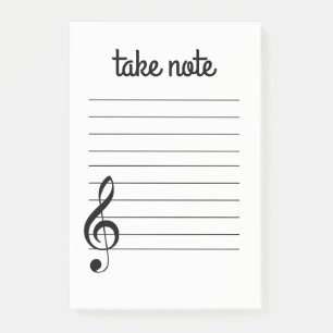 Neem nota van de Musical Post-it Nota's Post-it® Notes