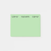 Neem nota van groene Muzieknoten Post-it® Notes (Voorkant)