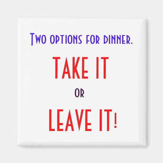 NEEM OF VERLAAT HET MAGNEET (Voorkant)