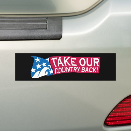 Neem ons land terug bumpersticker (Op auto)