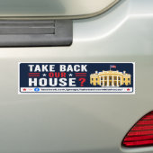 Neem Ons Witte Huis Weer Bumpersticker (Op auto)