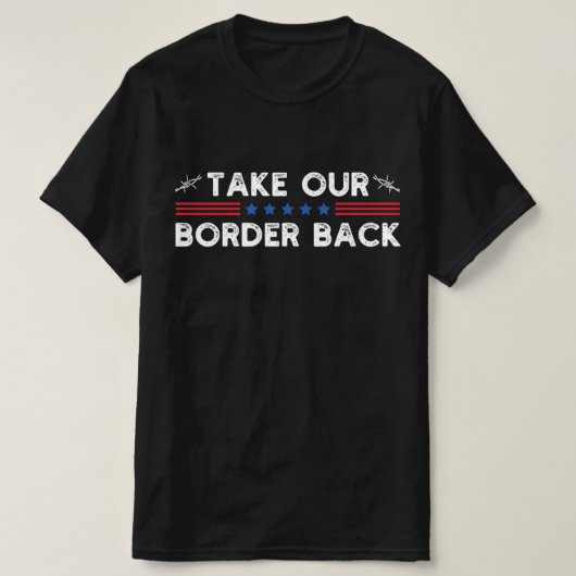Neem onze grens terug Texas Convoy T-shirt (Design voorkant)