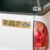 Neem onze planeet terug op Aarde Dag Bumpersticker (Op Truck)