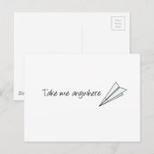 Neem overal me briefkaart (Voorkant / Achterkant)