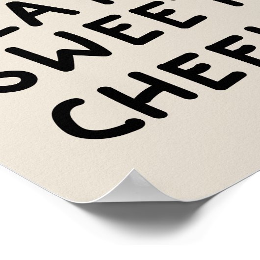 Neem plaats, schatje poster (Hoek)