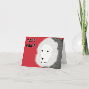 Neem Pride Note Kaart - Lion in Red
