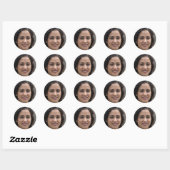 Neem risico's ronde sticker (Vel)