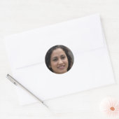 Neem risico's ronde sticker (Envelop)