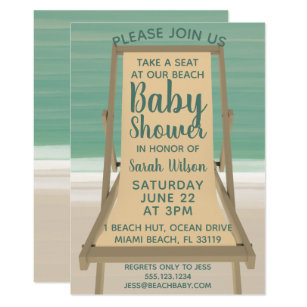 Get Strand thema baby shower uitnodigingen For Free