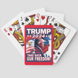 Neem terug ons Freedom Donald Trump profiel 2024 Pokerkaarten