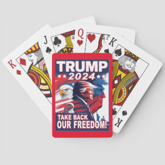Neem terug ons Freedom Donald Trump profiel 2024 Pokerkaarten