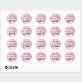 Neem Thuis S'more Liefde Paarse Botanische Sticker (Vel)