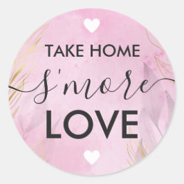 Neem Thuis S'more Liefde Paarse Botanische Sticker