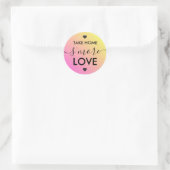 Neem Thuis S'more Liefde Roze Gele Hart Stickers (Tas)