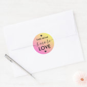 Neem Thuis S'more Liefde Roze Gele Hart Stickers (Envelop)
