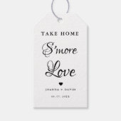 Neem Thuis S'more Liefde Trouwkaart Cadeaulabel (Voorkant)