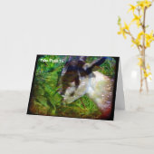 Neem tijd om te stoppen en de bloemen te rooien kaart (Gele Bloem)