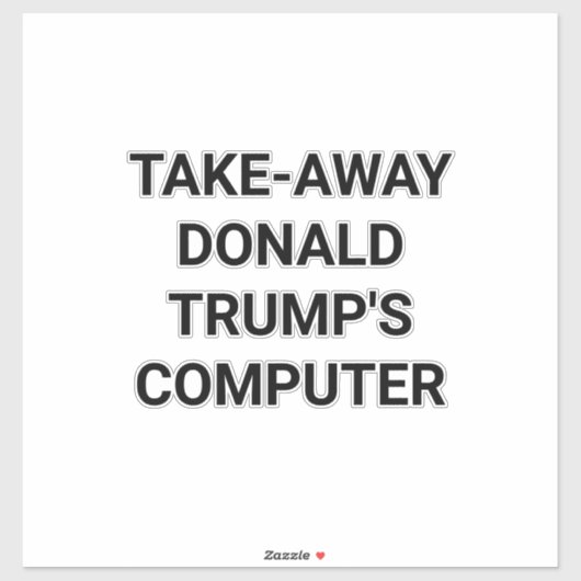NEEM TRUMPS COMPUTER Hankamer Artjunkhaus   Sticker (Vel)