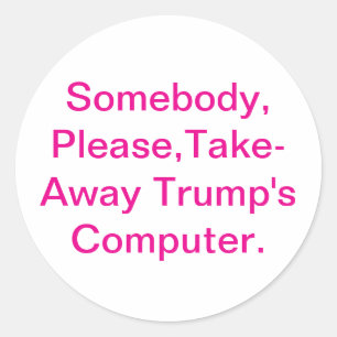 Neem Trumps Computer Weg Hankamer Artjunkhaus Ronde Sticker