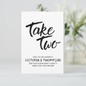 Neem twee keer een ritswijziging save the date (Staand voorkant)