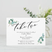 Neem twee uitgestelde aankondiging van het huwelij (Staand voorkant)