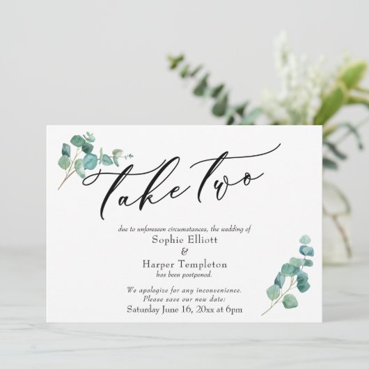 Neem twee uitgestelde aankondiging van het huwelij (Staand voorkant)