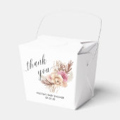 Neem uit Favor Box Boho Dusty Rose Bouquet Bedankdoosjes (Voorkant Zijde)