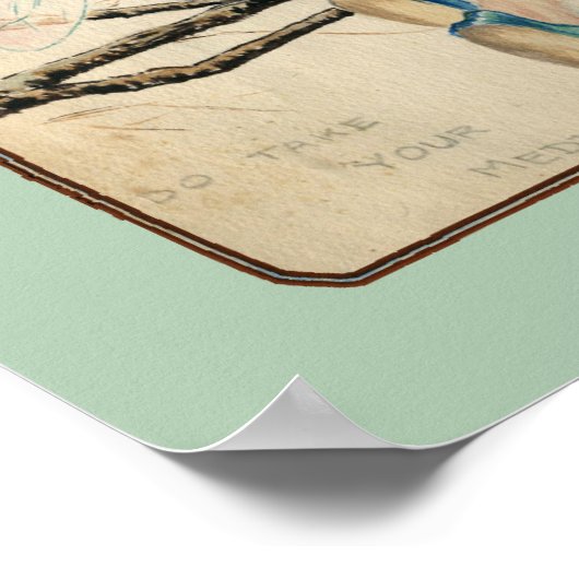 Neem uw geneesmiddel niet in poster (Hoek)