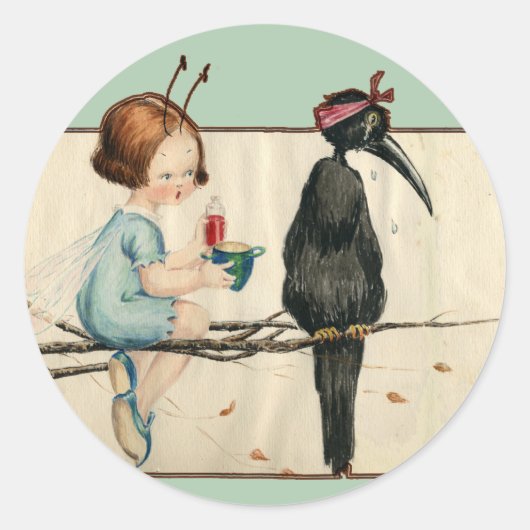 Neem uw geneesmiddel niet in ronde sticker (Voorkant)