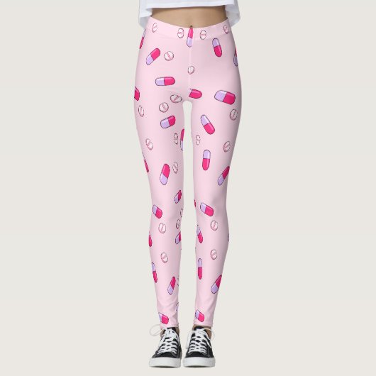 Neem uw Leggings (roze) in (Voorkant)