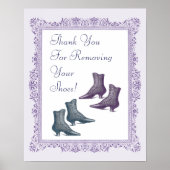 Neem uw schoenen uit poster (Voorkant)