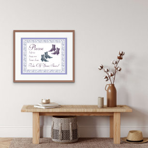 Neem uw schoenen uit poster