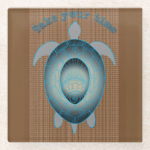 Neem uw tijd motivatie prijsopgave glazen onderzetter