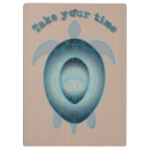 Neem uw tijd motivatie prijsopgave klembord (Achterkant)