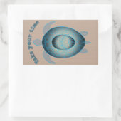 Neem uw tijd motivatie prijsopgave rechthoekige sticker (Tas)