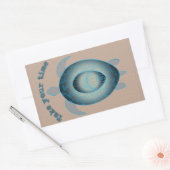 Neem uw tijd motivatie prijsopgave rechthoekige sticker (Envelop)