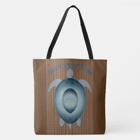 Neem uw tijd motivatie prijsopgave tote bag (Voorkant)