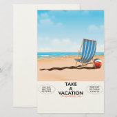 Neem vakantie briefpapier (Voorkant / Achterkant)