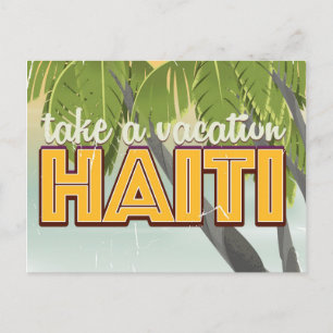 Neem vakantie in Haïti reisposter Briefkaart