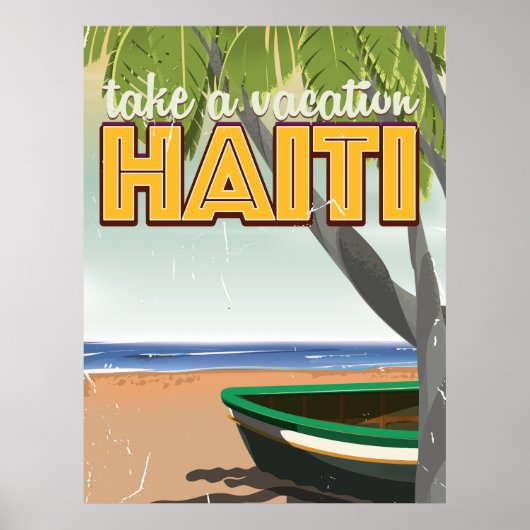 Neem vakantie in Haïti reisposter Poster (Voorkant)