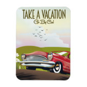 Neem vakantie - Reis per auto Magneet (Verticaal)