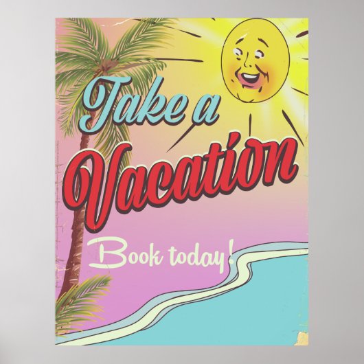 Neem vandaag een vakantieboek! poster (Voorkant)