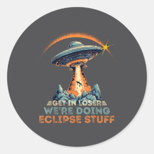 Neem Verliezer We Doen Eclipse Ronde Sticker